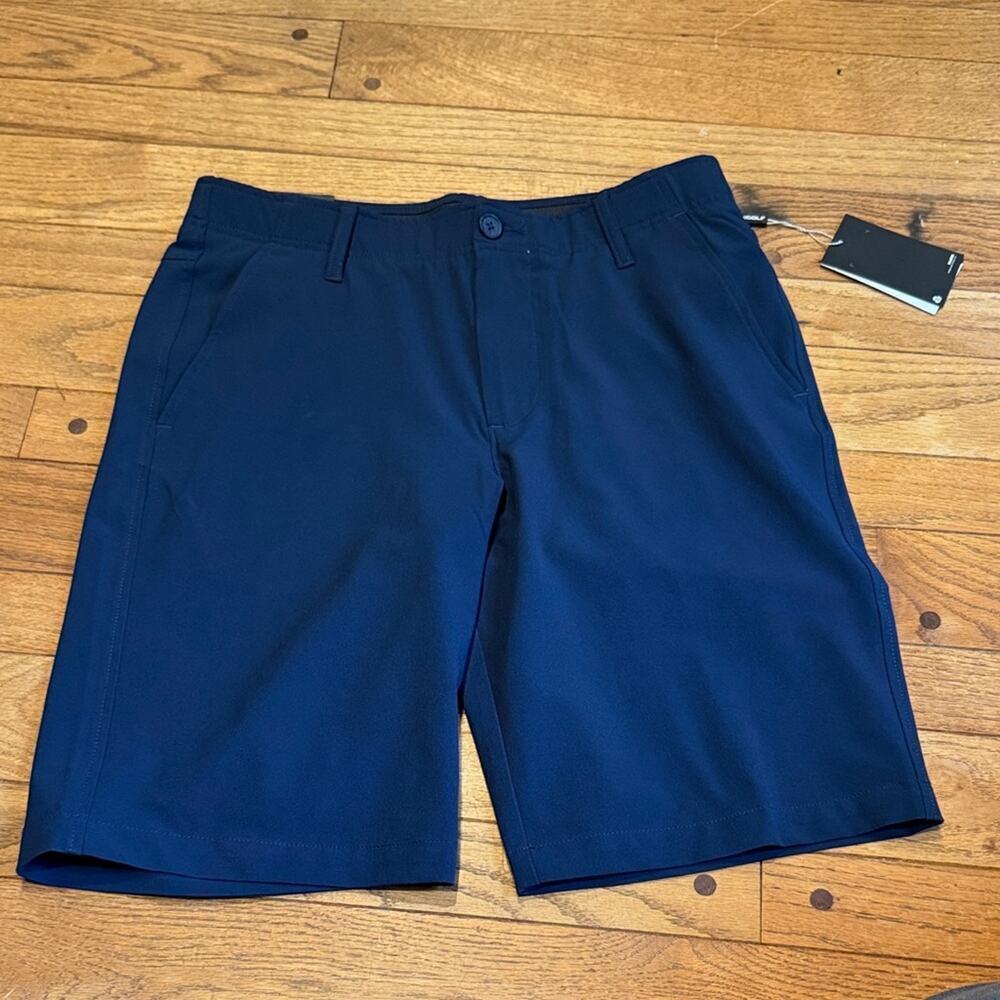 NWT Under Armour Dark Blue Flat Front Shorts